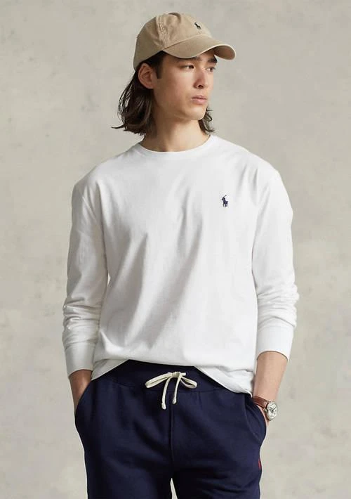 商品Ralph Lauren|Ralph Lauren Classic Fit Jersey Long Sleeve T Shirt,价格¥308,第1张图片