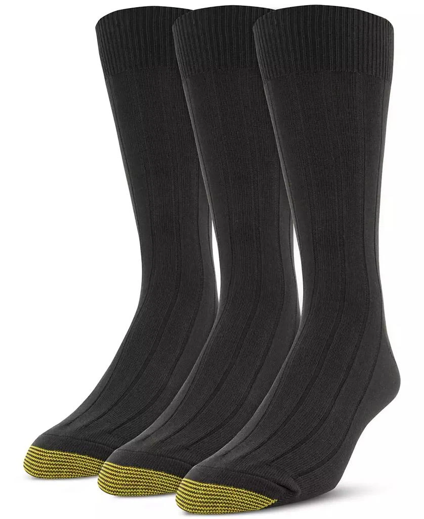 商品Gold Toe|Men’s 3-pack Dress Hampton Crew Socks, Created for Macy’s,价格¥165,第1张图片