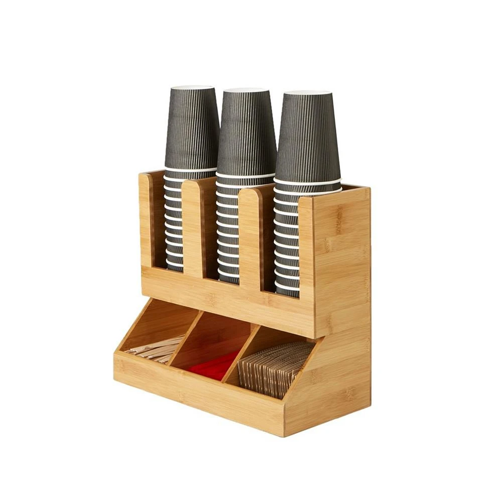 商品Mind Reader|6 Compartment Upright Coffee Condiment and Cup Storage Organizer,价格¥579,第1张图片