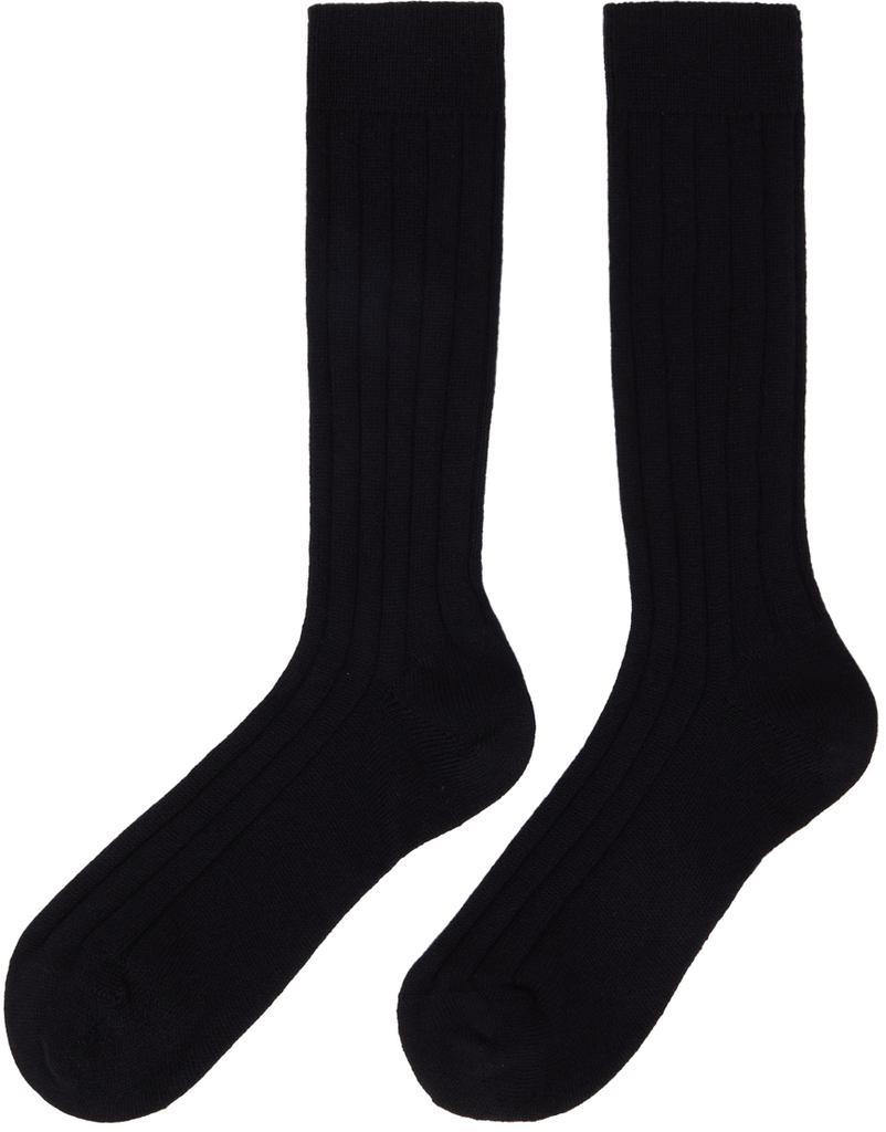 商品Loro Piana|Navy Cashmere Bobby Socks,价格¥1204,第4张图片详细描述