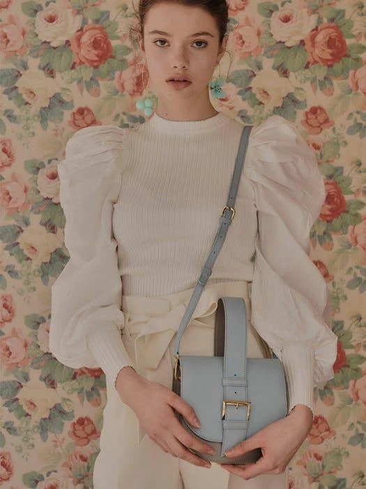 商品Monthly object|Belt Handle Bag Sky Blue,价格¥2832,第2张图片详细描述