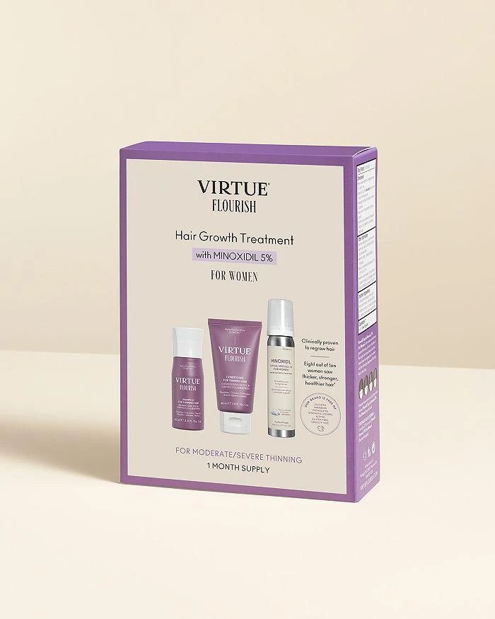 商品VIRTUE|Flourish Hair Growth Treatment Set,价格¥487,第2张图片详细描述