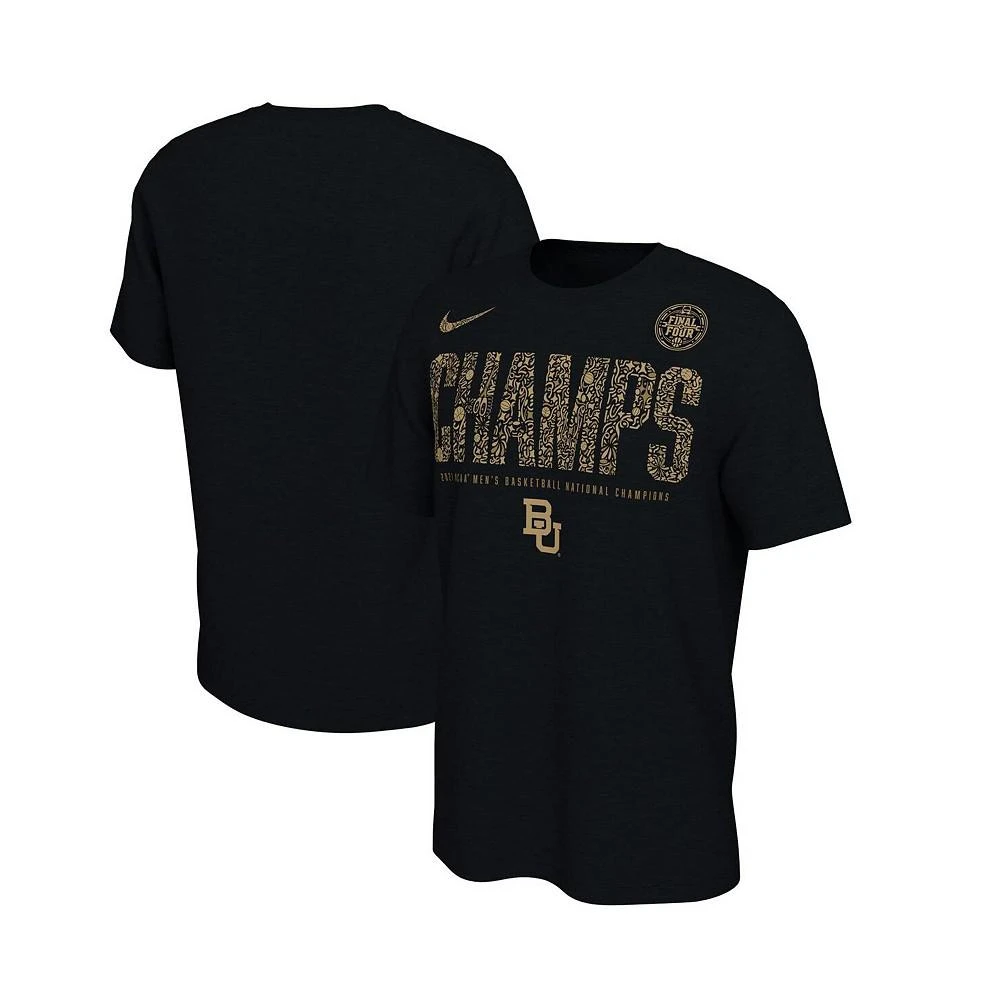 商品NIKE|Men's Black Baylor Bears 2021 NCAA Men's Basketball National Champions Locker Room T-shirt,价格¥213,第1张图片