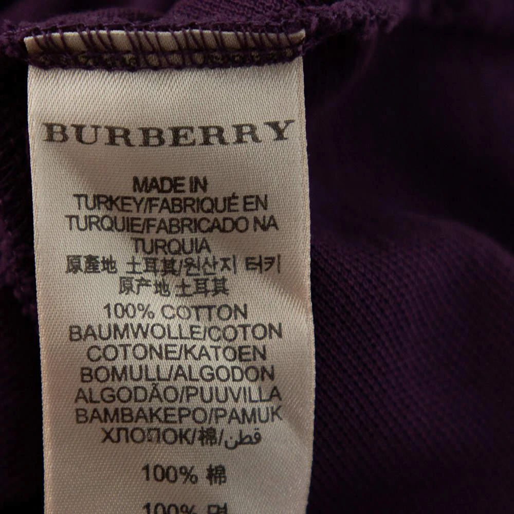 Burberry Brit Purple Cotton Pique Polo T-Shirt XXL 商品