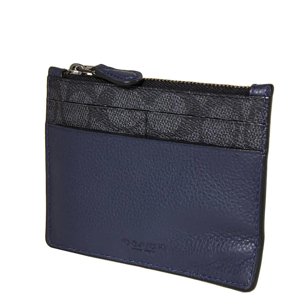 商品Coach|Signature Canvas Blocking Card Case-Charcoal,价格¥554,第1张图片