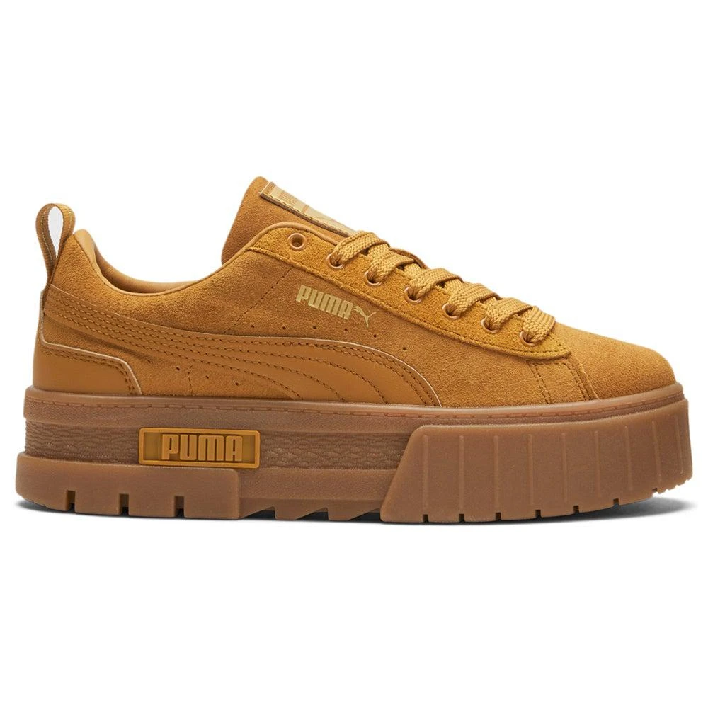 商品Puma|Mayze Brushed Suede Platform Sneakers,价格¥601,第1张图片详细描述