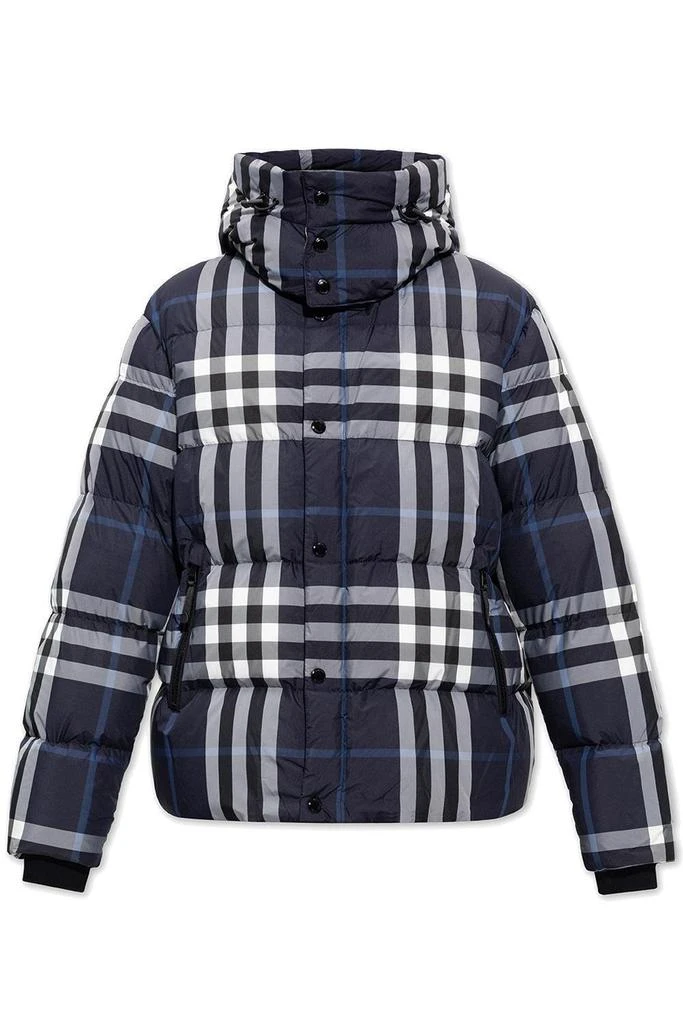 商品Burberry|Burberry Checked Hooded Puffer Jacket,价格¥9532,第1张图片