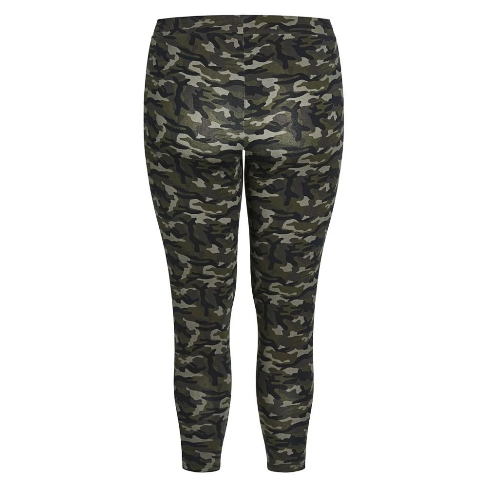 商品Avenue|Plus Size 2 Stripe Print Legging Pants,价格¥248,第4张图片详细描述
