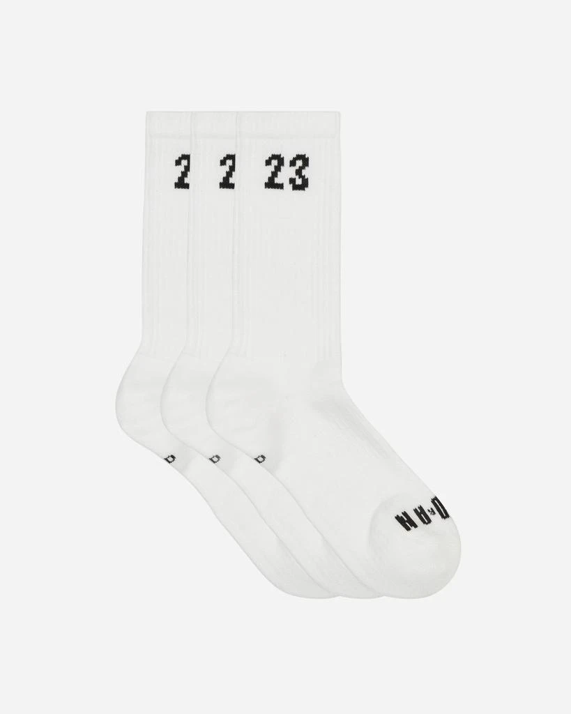 商品Jordan|3 Pack Essential Crew Socks White,价格¥76,第1张图片