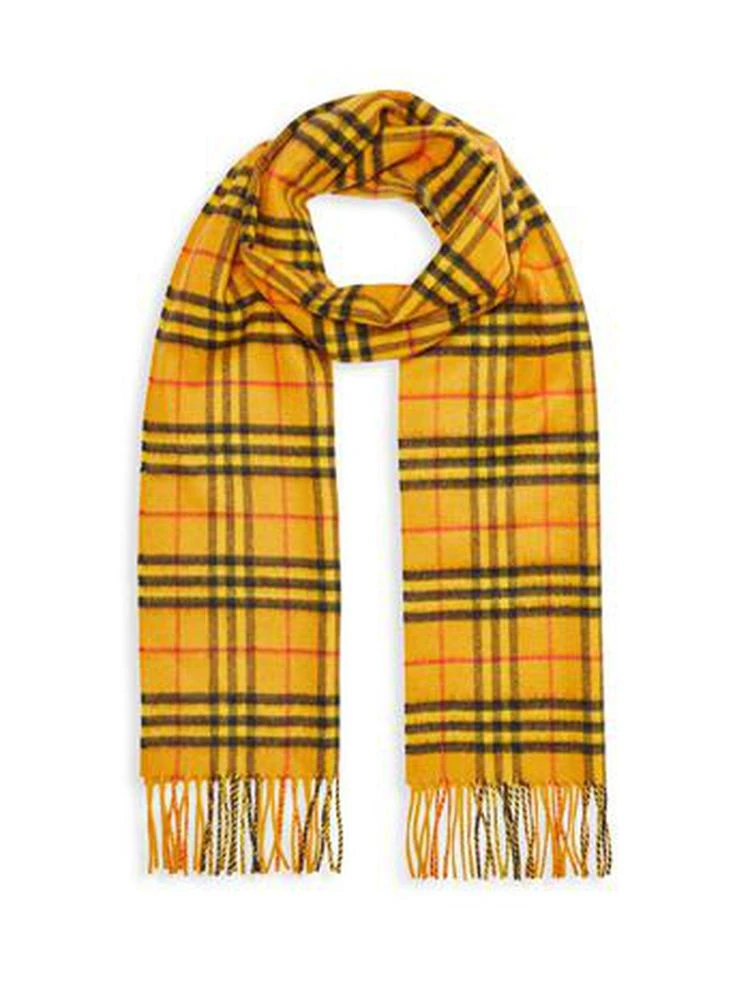 商品Burberry|Burberry - Tonal Vintage Check Cashmere Scarf,价格¥1921,第1张图片