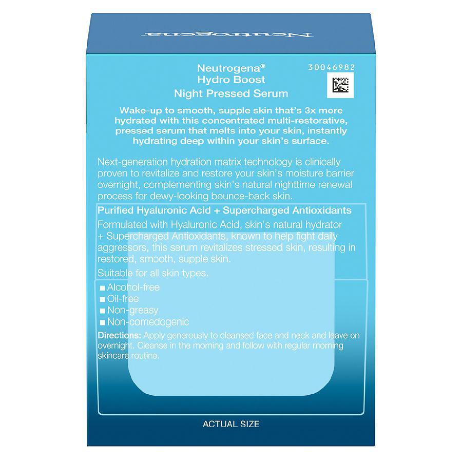 商品Neutrogena|Hydro Boost Hyaluronic Acid Pressed Night Serum,价格¥187,第4张图片详细描述