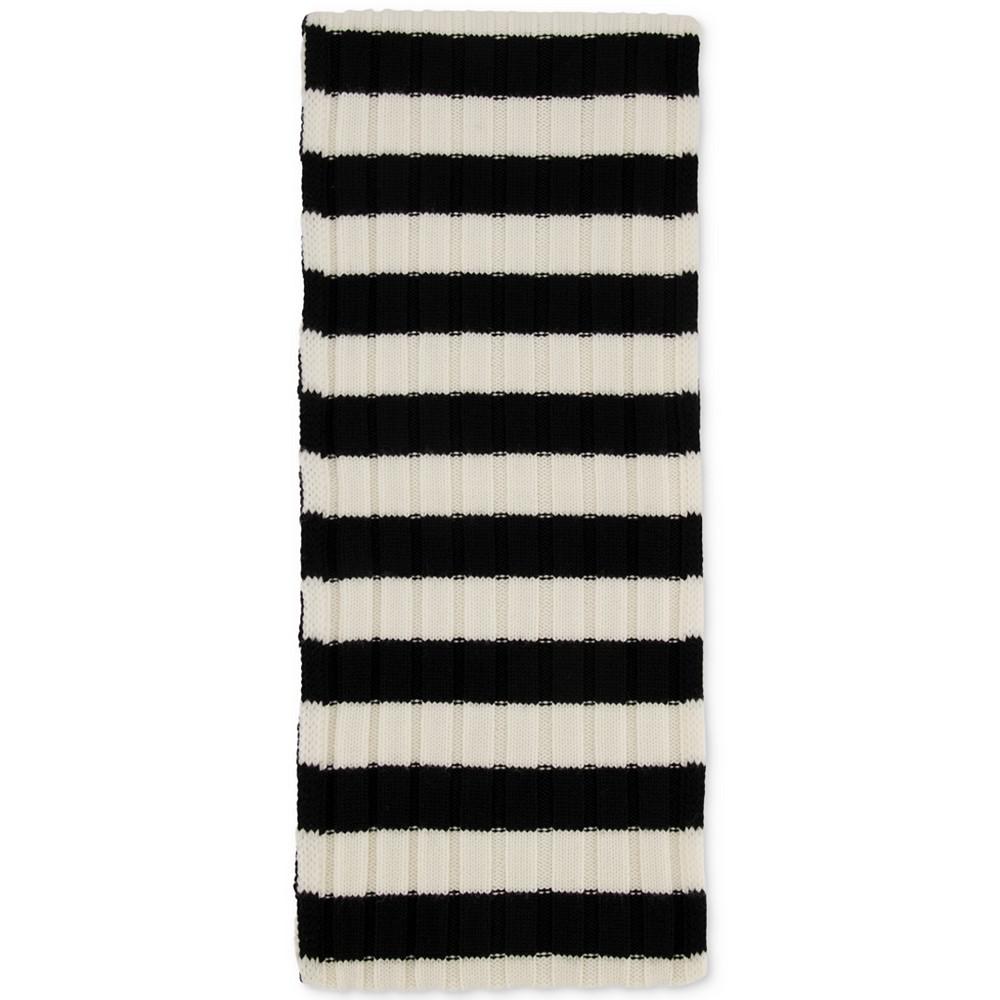 Women's Bicolor Stripe Knit Scarf商品第3张图片规格展示
