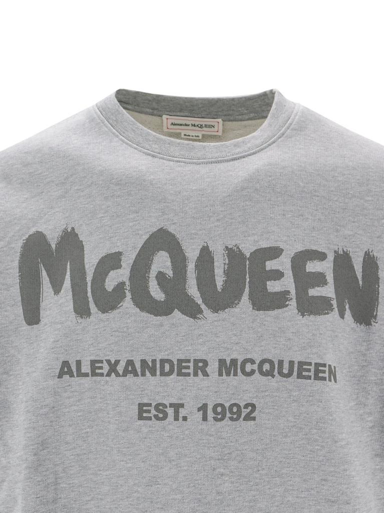 商品Alexander McQueen|Cotton sweatshirt with McQueen Graffiti logo,价格¥2738,第3张图片详细描述