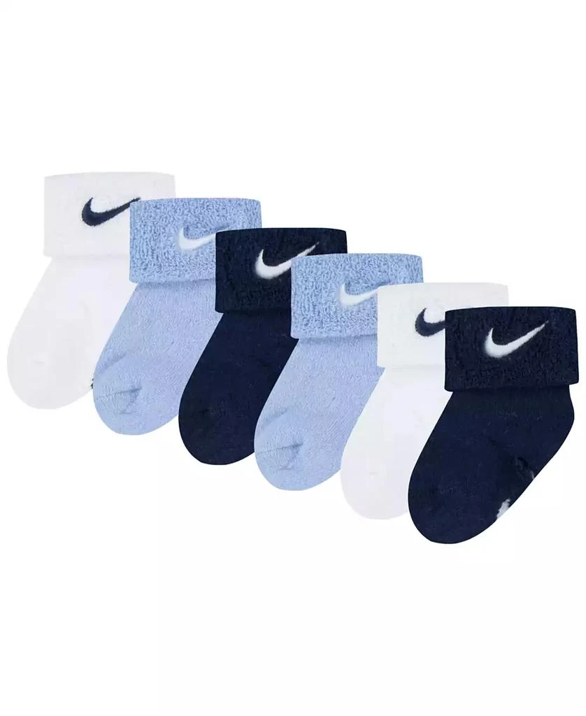 商品NIKE|Baby Boys or Baby Girls Multi Logo Socks, Pack of 6,价格¥138,第1张图片