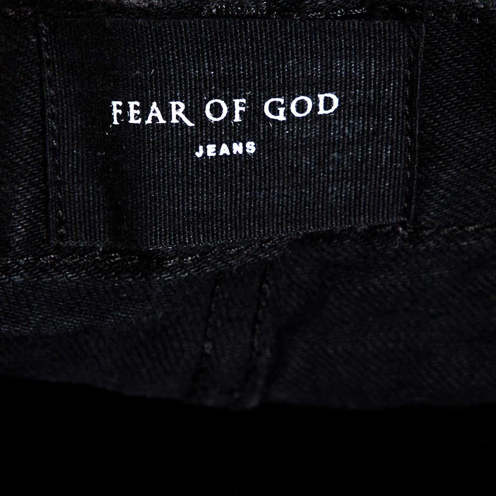商品[二手商品] Fear of god|Fear of God Fifth Collection Black Denim Selvedge Painters Jeans M,价格¥3002,第5张图片详细描述