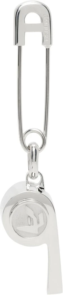 商品Ambush|Silver AMB Whistle Charm Single Earring,价格¥1827,第1张图片