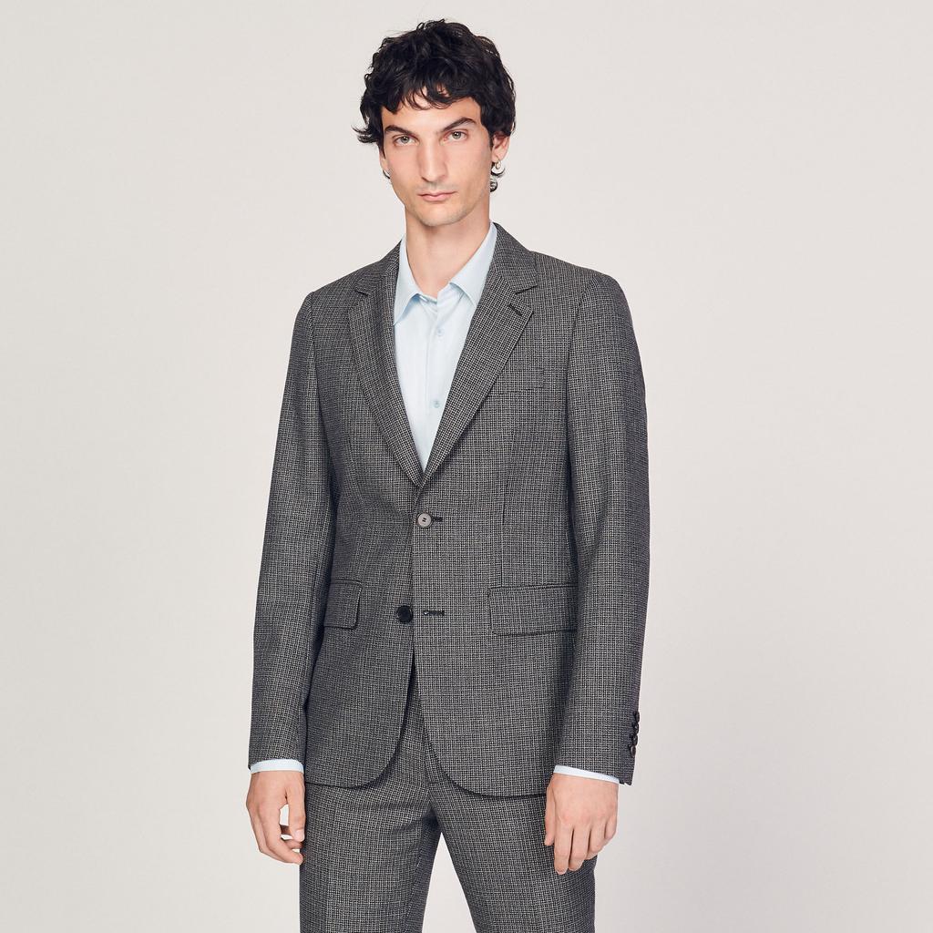 商品Sandro|Virgin wool suit jacket,价格¥5504,第1张图片