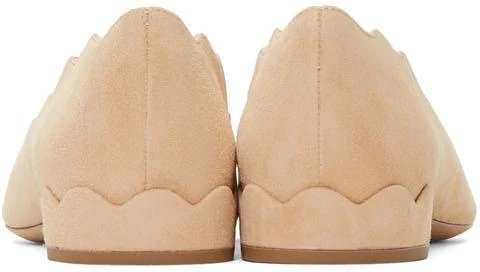 商品Chloé|Tan Suede Lauren Ballerina Heels,价格¥1586,第4张图片详细描述