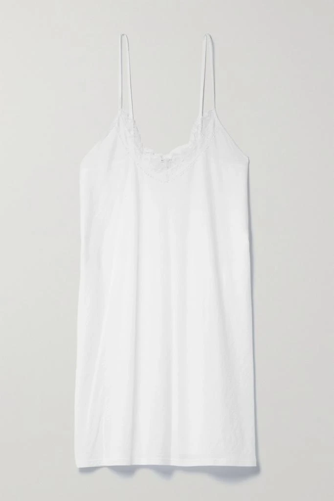 商品Skin|【net Sustain】黎芭蕾丝边饰有机比马纯棉平纹布睡裙,价格¥524,第1张图片