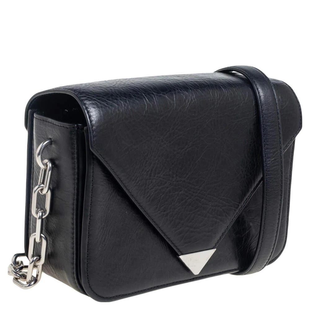 商品[二手商品] Alexander Wang|Alexander Wang Black Crinkled Leather Small Prisma Shoulder Bag,价格¥1934,第3张图片详细描述