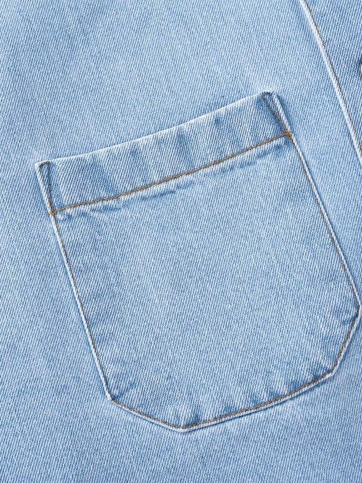 商品OTHERFITS|Cutting Denim Jacket Light Blue,价格¥697,第2张图片详细描述