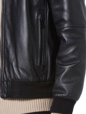 商品Marc New York by Andrew Marc|Summit Leather Bomber Jacket,价格¥1814,第7张图片详细描述