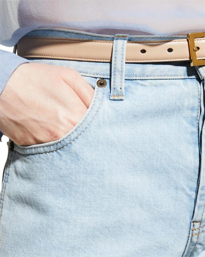 商品Yves Saint Laurent|YSL Monogram Leather Belt,价格¥3686,第3张图片详细描述