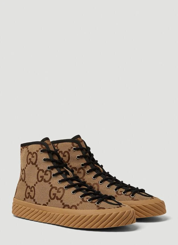 商品Gucci|Tortuga High Top Sneakers in Camel,价格¥6068,第2张图片详细描述