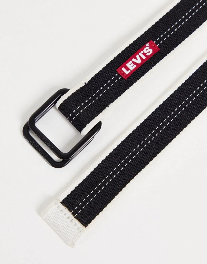商品Levi's|Levi's web belt with baby boxtab logo in black/white,价格¥187,第4张图片详细描述