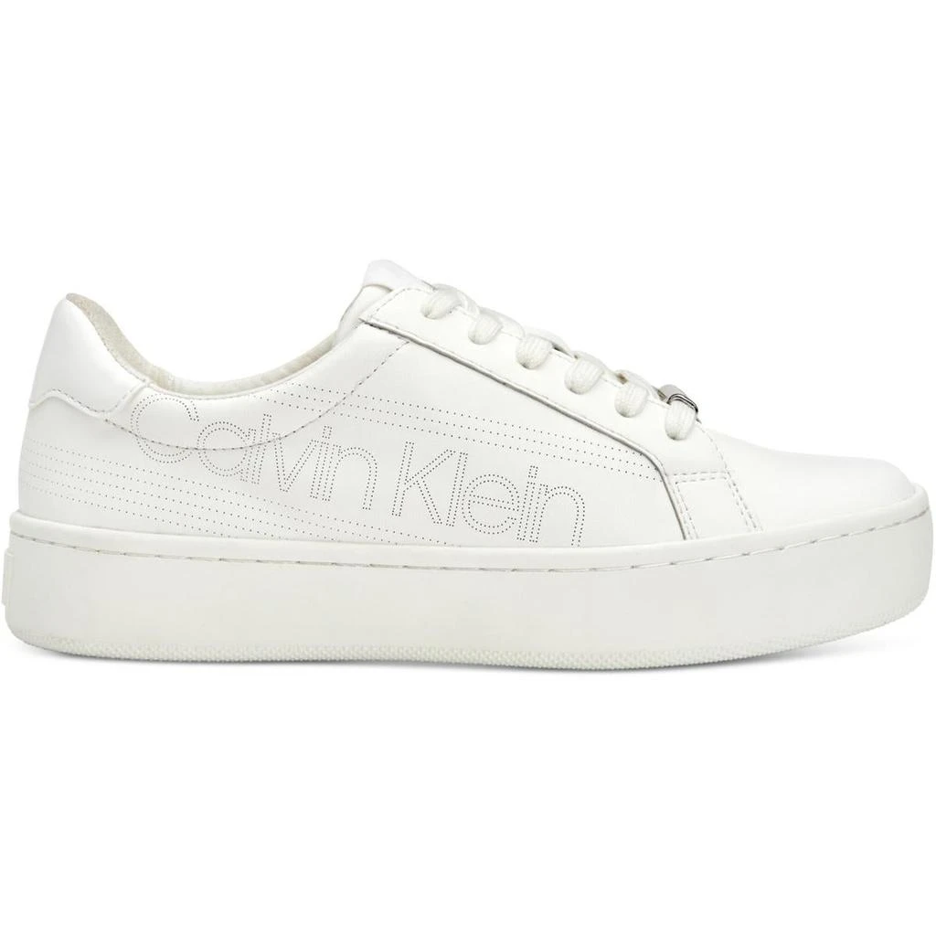 商品Calvin Klein|Calvin Klein Womens Clarine Leather Athleisure Fashion Sneakers,价格¥275,第3张图片详细描述