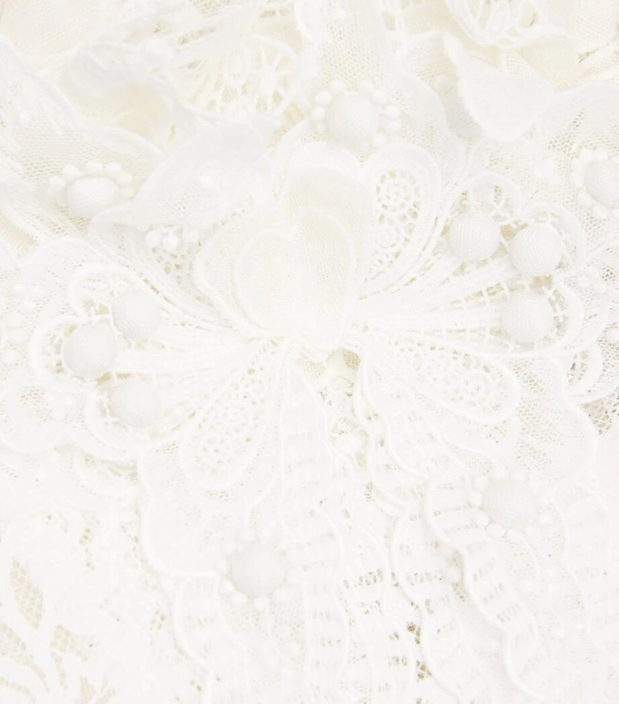 商品Zimmermann|Linen-Silk Organza Crush Mini Dress,价格¥23487,第5张图片详细描述