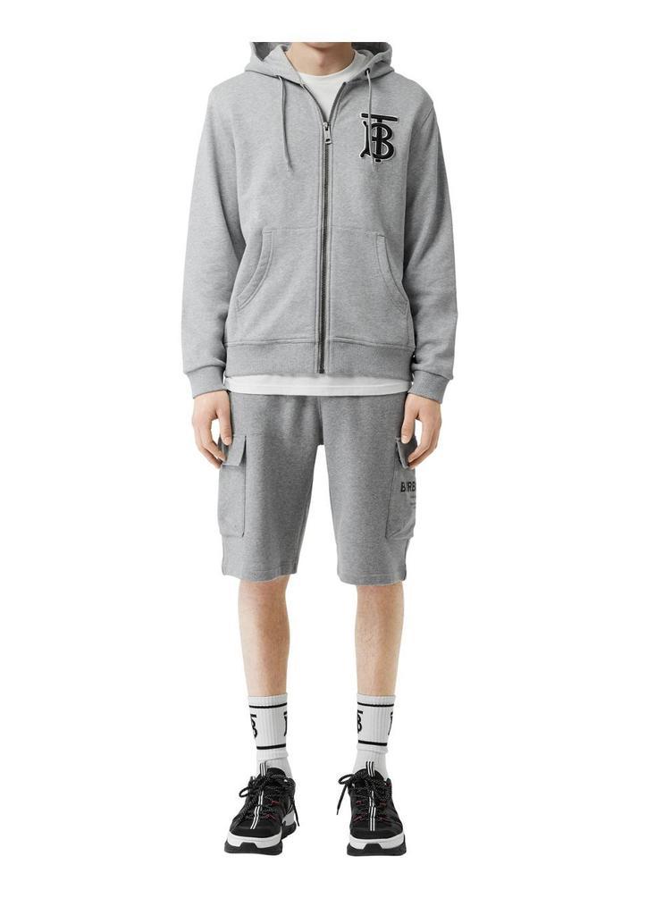 商品Burberry|Monogram motif cotton hooded top,价格¥3828,第6张图片详细描述