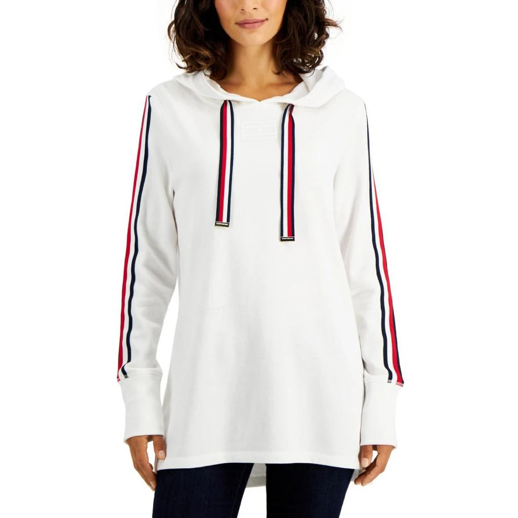 商品Tommy Hilfiger|Tommy Hilfiger Womens Contrast Trim Logo Hoodie,价格¥124,第1张图片