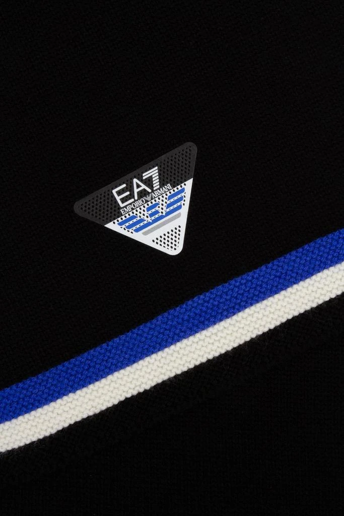 商品Emporio Armani|Ea7 Emporio Armani Logo Patch Knitted Scarf,价格¥254,第3张图片详细描述