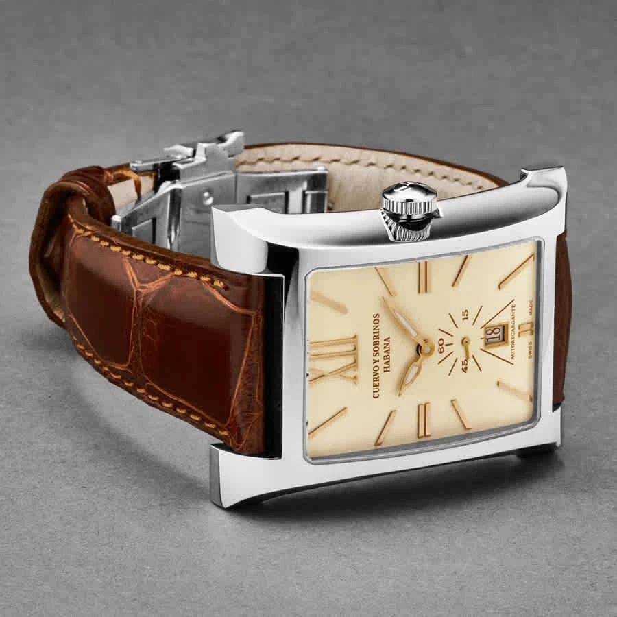 商品CUERVO Y SOBRINOS|Esplendidos Automatic Champagne Dial Men's Watch 2415.1CG,价格¥11925,第2张图片详细描述