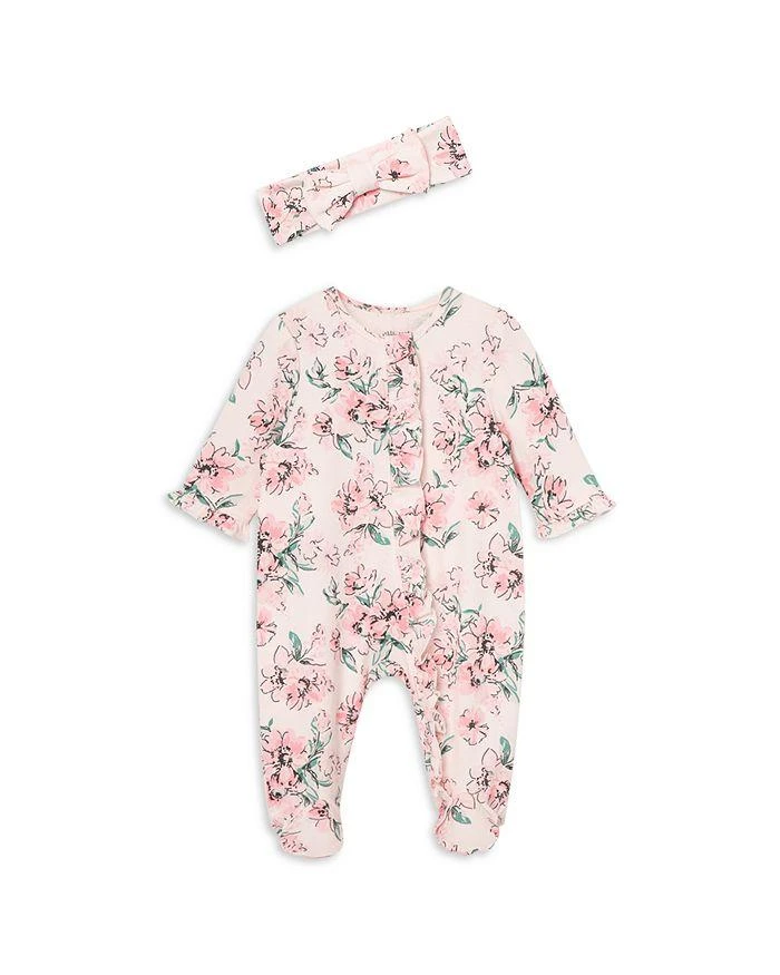 商品Little Me|Girls' Dream Floral Footie & Headband - Baby,价格¥112,第1张图片详细描述