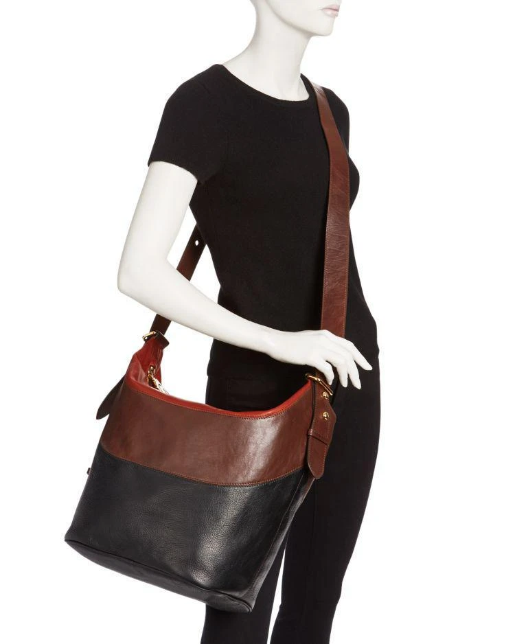 The Exaggerated Sling Tricolor Leather Hobo 商品