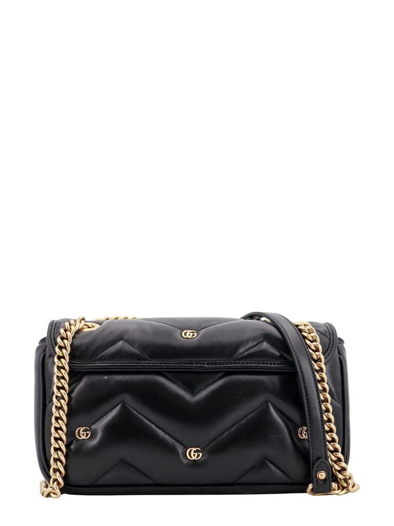 商品Gucci|Gucci GG Marmont Logo Plaque Small Shoulder Bag,价格¥24162,第2张图片详细描述