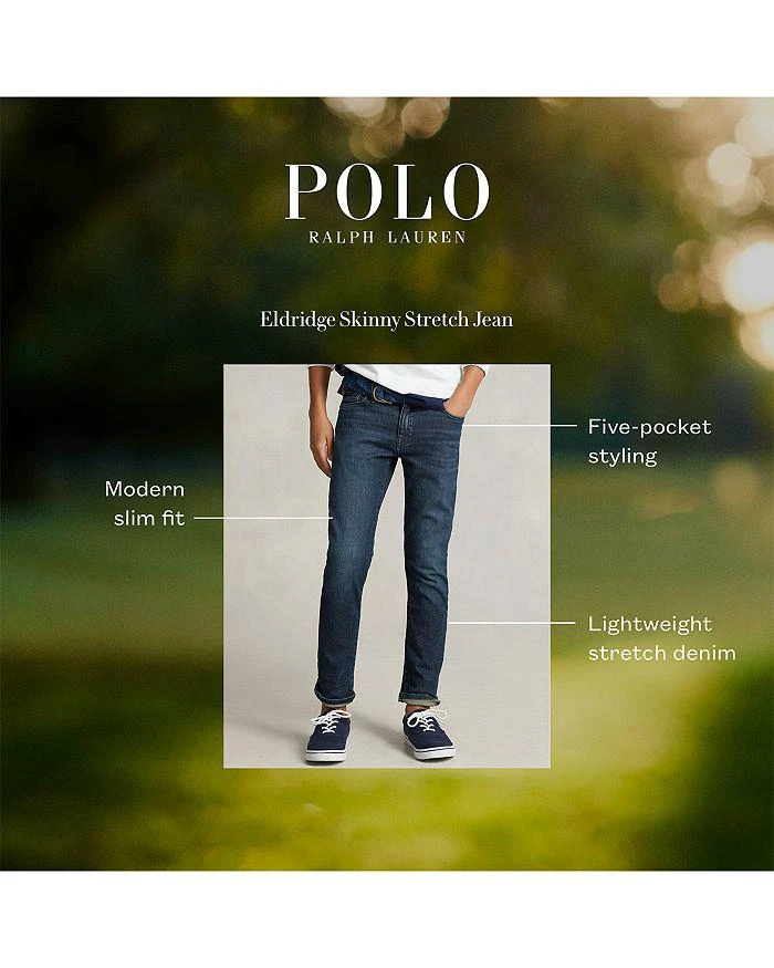 商品Ralph Lauren|Boys' Eldridge Skinny Fit Jeans - Big Kid,价格¥249,第4张图片详细描述