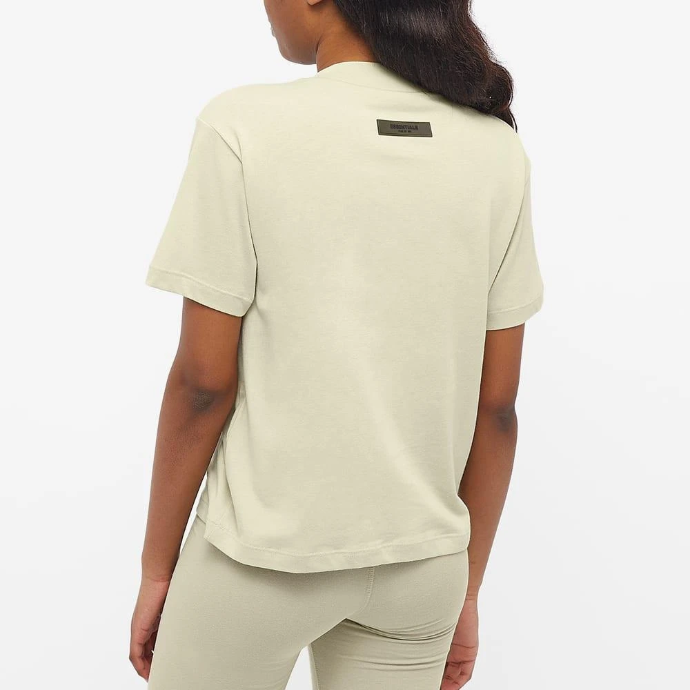 商品Essentials|Fear of God ESSENTIALS Women's Logo Tee - Wheat,价格¥362,第3张图片详细描述