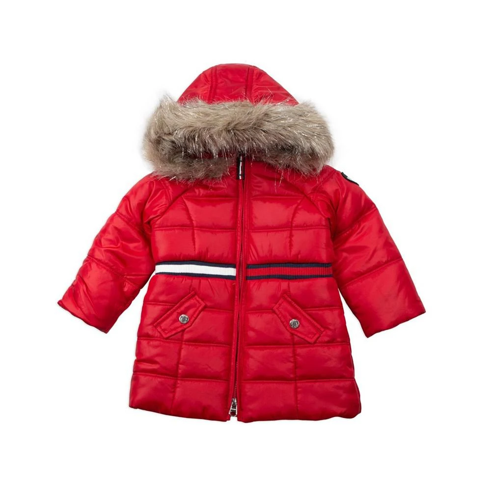商品Tommy Hilfiger|Baby Girls Longline Puffer With Hood,价格¥410,第1张图片