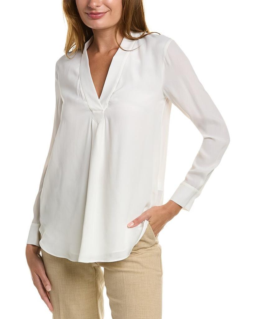 商品Diane von Furstenberg|Diane von Furstenberg Sanorah Silk-Blend Top,价格¥862,第1张图片