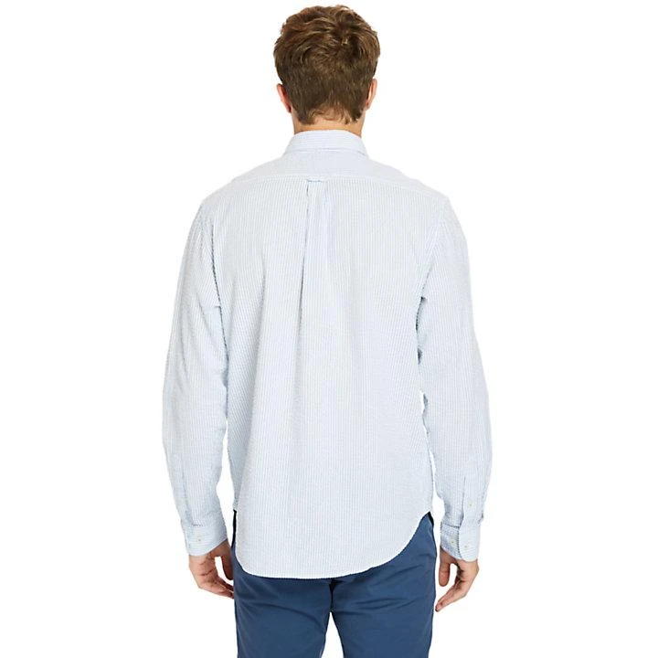 商品Timberland|Striped Seersucker Shirt for Men in Blue,价格¥448,第2张图片详细描述