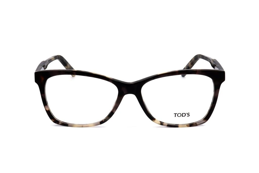 商品Tod's|Tod's Tortoise Shell Square Frame Glasses,价格¥875,第1张图片