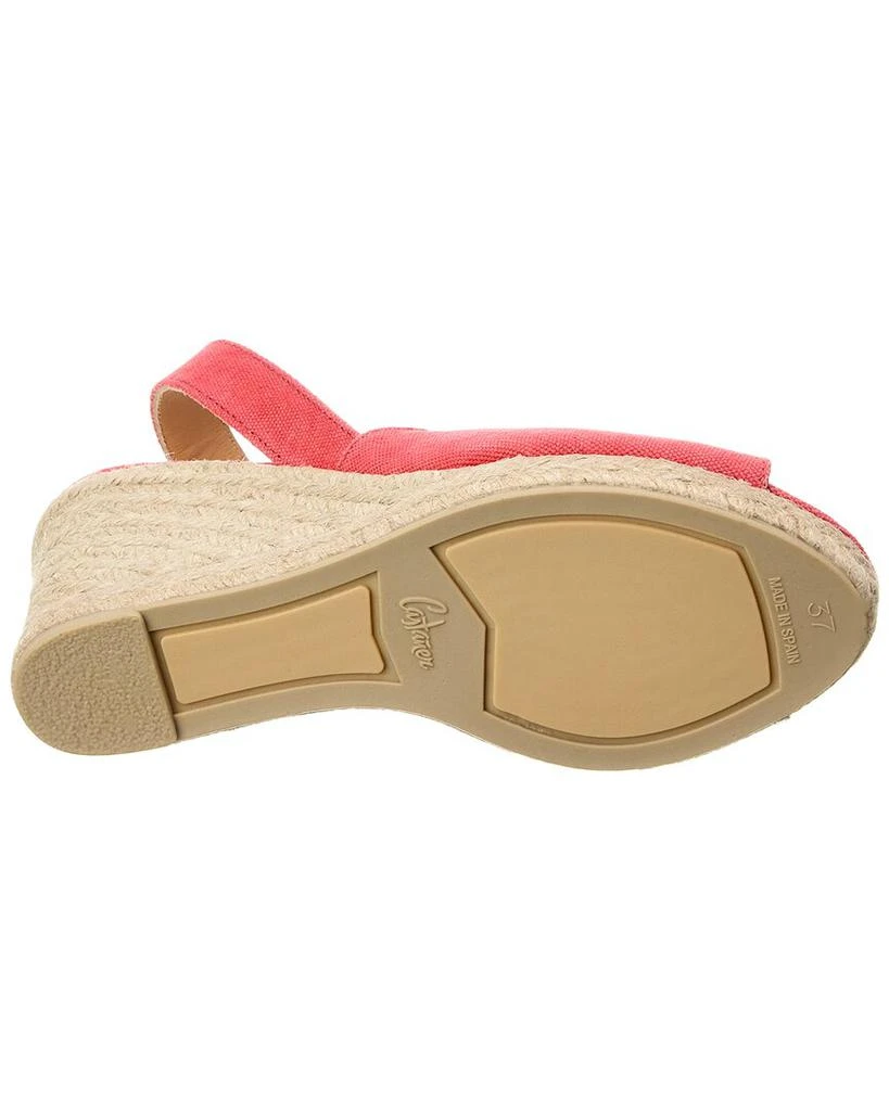 商品CASTAÑER|Brisa Canvas Slingback Wedge Sandal,价格¥673,第4张图片详细描述