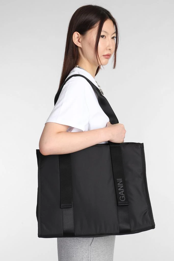 商品Ganni|Tote In Black Polyester,价格¥1765,第2张图片详细描述