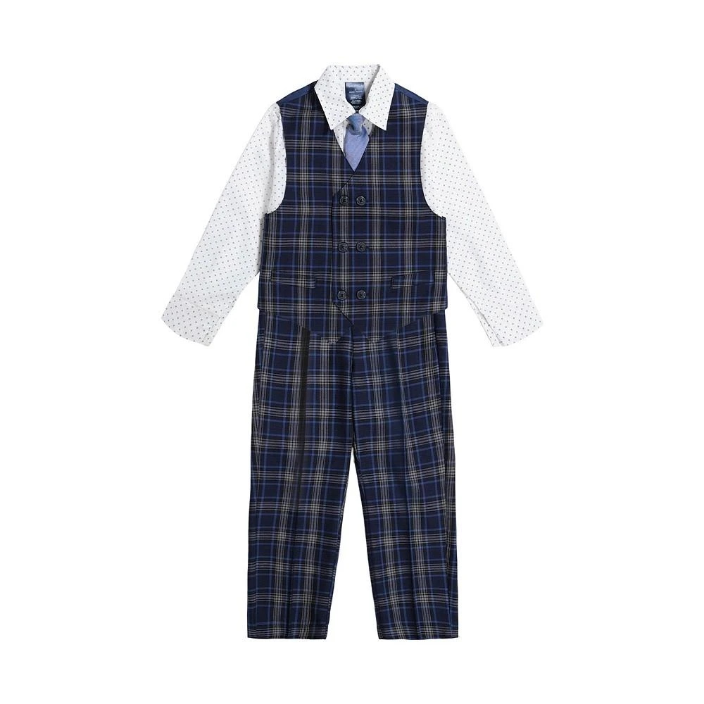 Little Boys 4-Pc. Seaport Plaid Vest, Pants, Shirt & Bowtie Set 商品