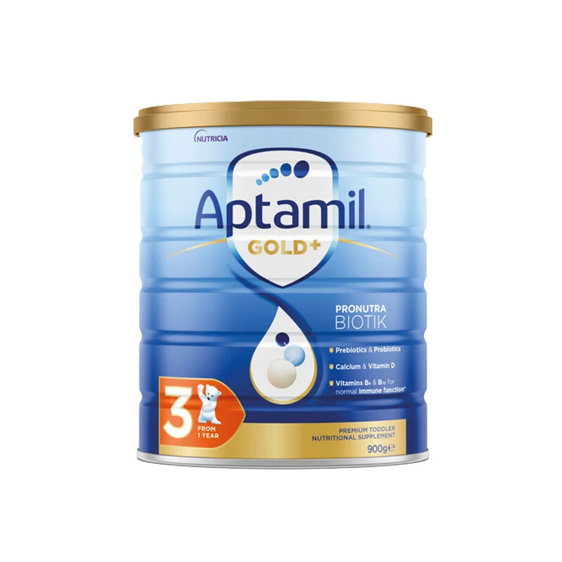 澳洲Aptamil爱他美金装3段奶粉(1-2岁) 900g/罐 新旧版本随机发（保税仓发货）（预售3个工作日内发货） 商品