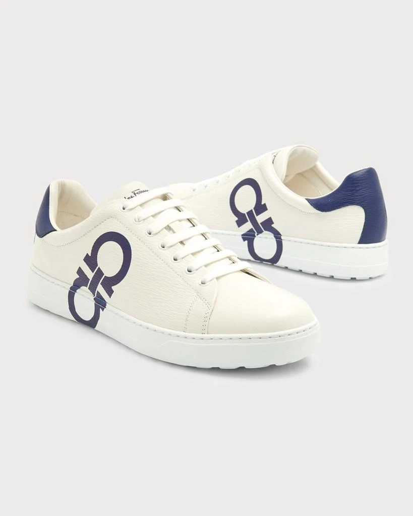 Men's Gancini Textured Leather Sneakers 商品