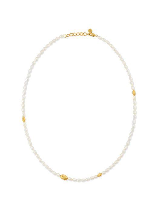 商品hyeres-lor|Silver Pearl Necklace HL6N13612Y9420,价格¥1550,第4张图片详细描述